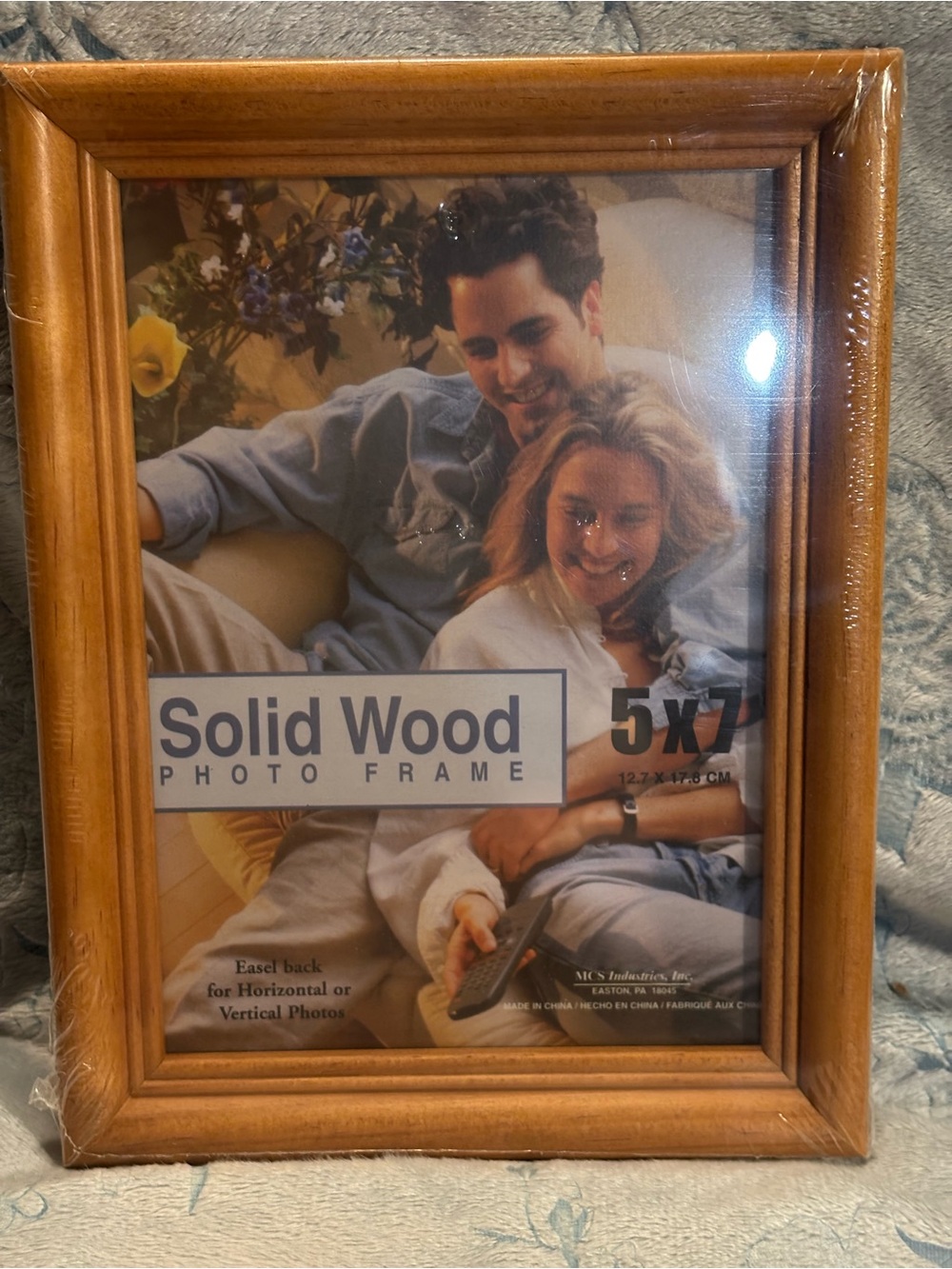 Solid Wood 5x7 Photo Frame - Natural Brown